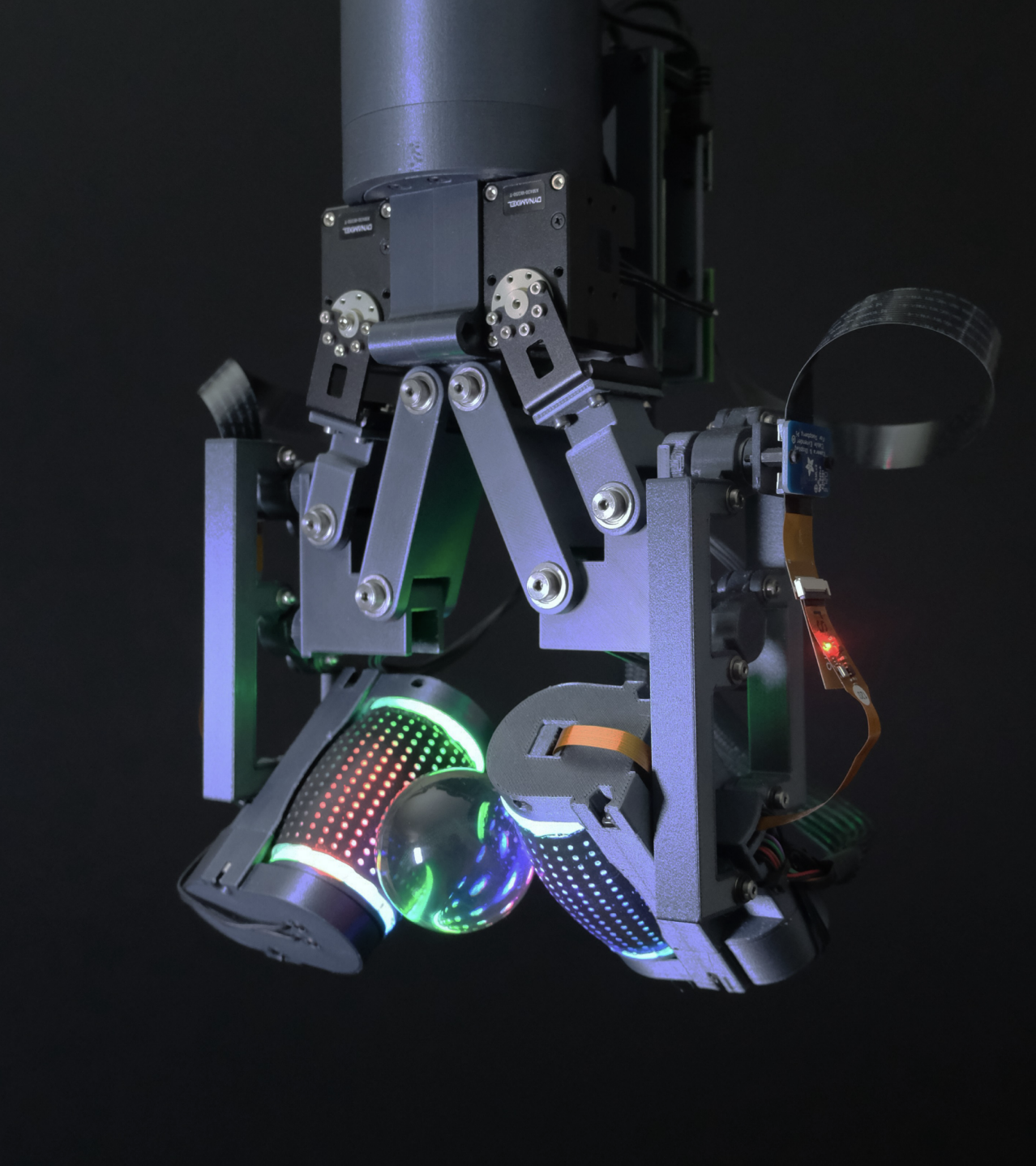 Tactile-Reactive Roller Grasper